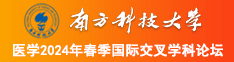 大鸡巴日B南方科技大学医学2024年春季国际交叉学科论坛